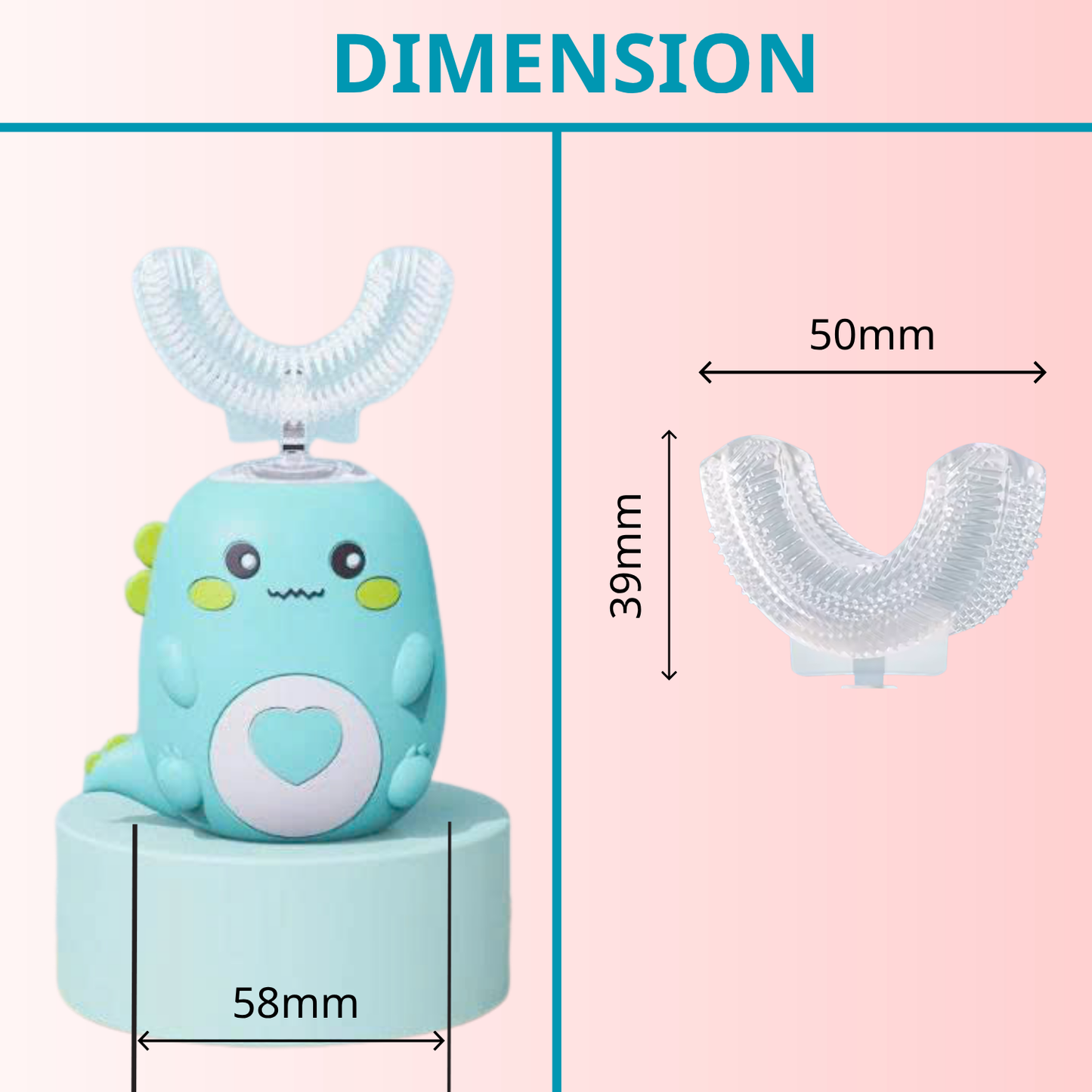 U-Shaped Electric Toothbrush For Kids